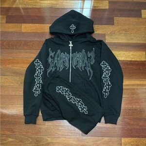 Discontinued Saint Latin rhinestone tracksuit